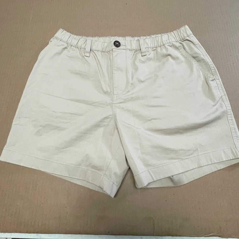 Chubbies Shorts Mens Large Khaki Tan Originals 5.5" Stretch Casual Cotton Chino